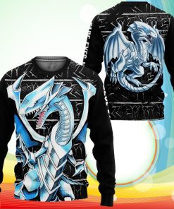 Blue Eyes White Dragon Sweatshirt Yugioh Anime Clothes