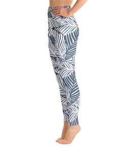 Blue Leaves Yoga Leggings Women Pants Blue Leaves Yoga Leggings Women Pants