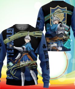 Blue Rose Charlotte Roselei Sweatshirt Black Clover Anime 3D Printed Sweater Blue Rose Charlotte Roselei Sweatshirt Black Clover Anime 3D Printed Sweater
