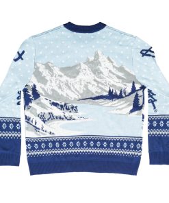 Bob Ross Happy Little Holidays Sweater