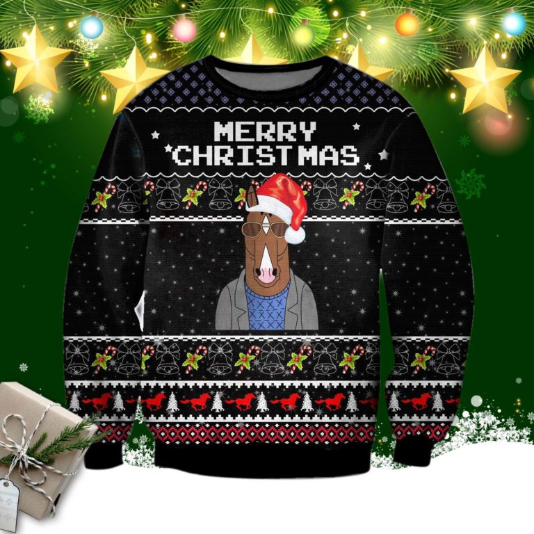 Bojack Horseman Knitting Pattern 3d Print Ugly Sweater