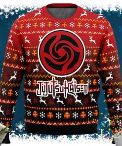 Bottons Symbol Jujutsu Kaisen Ugly Christmas Sweater Bottons Symbol Jujutsu Kaisen Ugly Christmas Sweater