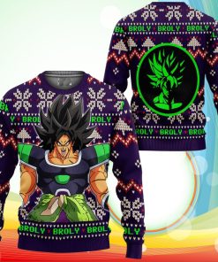Broly Ugly Christmas Sweater Anime Dragon Ball Xmas Gifts