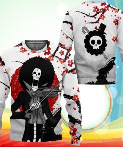 Brook Sweatshirt Japan Style One Piece Anime 3D Printed Sweater