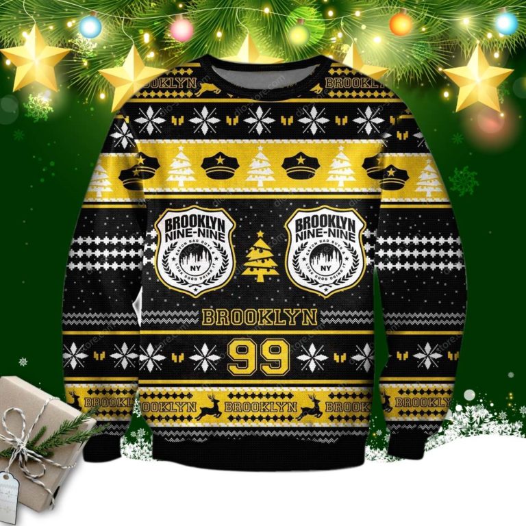 Brooklyn 99 3d Knitting Pattern Print Ugly Christmas Sweater
