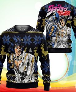 Bruno Bucciarati Ugly Christmas Sweater Anime Jojo’s Bizzare Adventure Xmas Gifts