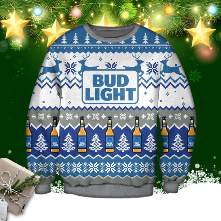 Bud Light Knitting Pattern 3d Print Ugly Sweater