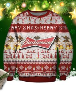 Budweiser Beer Ugly Christmas Sweatshirt