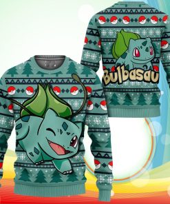 Bulbasaur Ugly Christmas Sweater Anime Pokemon Xmas Gifts