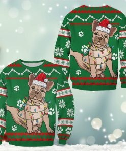 Bulldog Green Christmas Sweatshirt