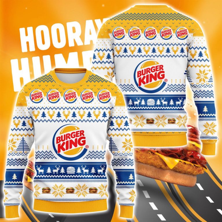 Burger King 3D Printed Ugly Christmas Sweatshirt