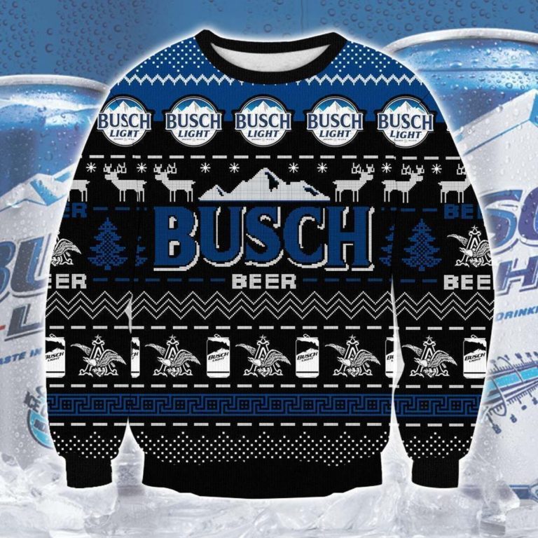 Busch Beer 3d Print Christmas Sweater