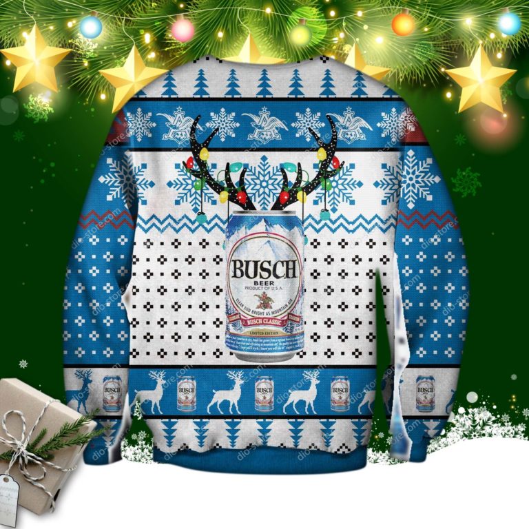 Busch Beer 3d Print Ugly Sweater