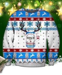 Busch Beer Knitting Pattern 3d Print Ugly Christmas Sweater
