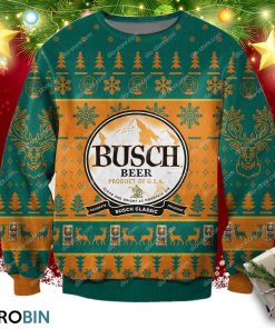 Busch Buck Hunter Ugly Christmas Sweater