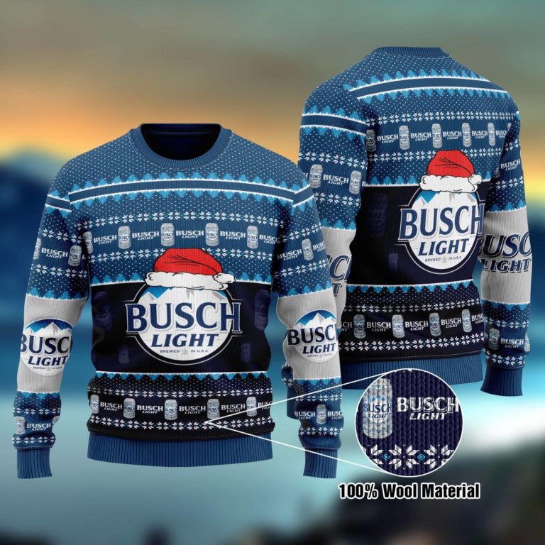 Busch Light Ugly Christmas Sweatshirt