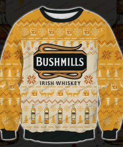 Bushmills Irish Whiskey 3d Print Christmas Sweater