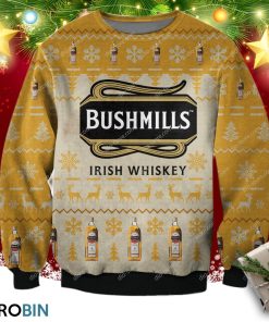 Bushmills Irish Whiskey Knitting Pattern 3d Print Ugly Sweater