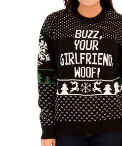 Buzz, Your Girlfriend, Woof! Ugly Christmas Sweater