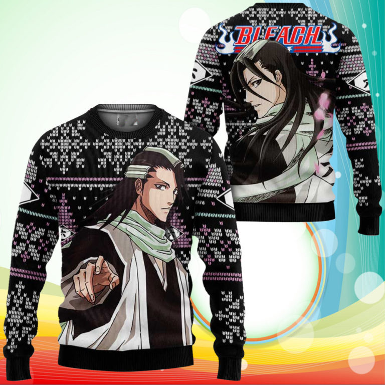 Byakuya Kuchiki Ugly Christmas Sweater Anime Bleach Xmas Gifts