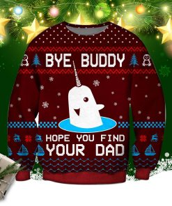 Bye Buddy Knitting Pattern 3d Print Ugly Christmas Sweater