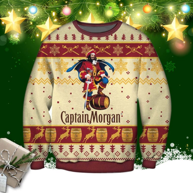 Captain Morgan 3d Print Ugly Sweater