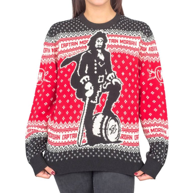 Captain Morgan The Standing Captain Ugly Christmas Sweater, Sweatshirt
