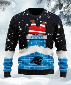 Carolina Panthers NFL Football Santa Claus 3D Christmas Ugly Sweater Carolina Panthers NFL Football Santa Claus 3D Christmas Ugly Sweater