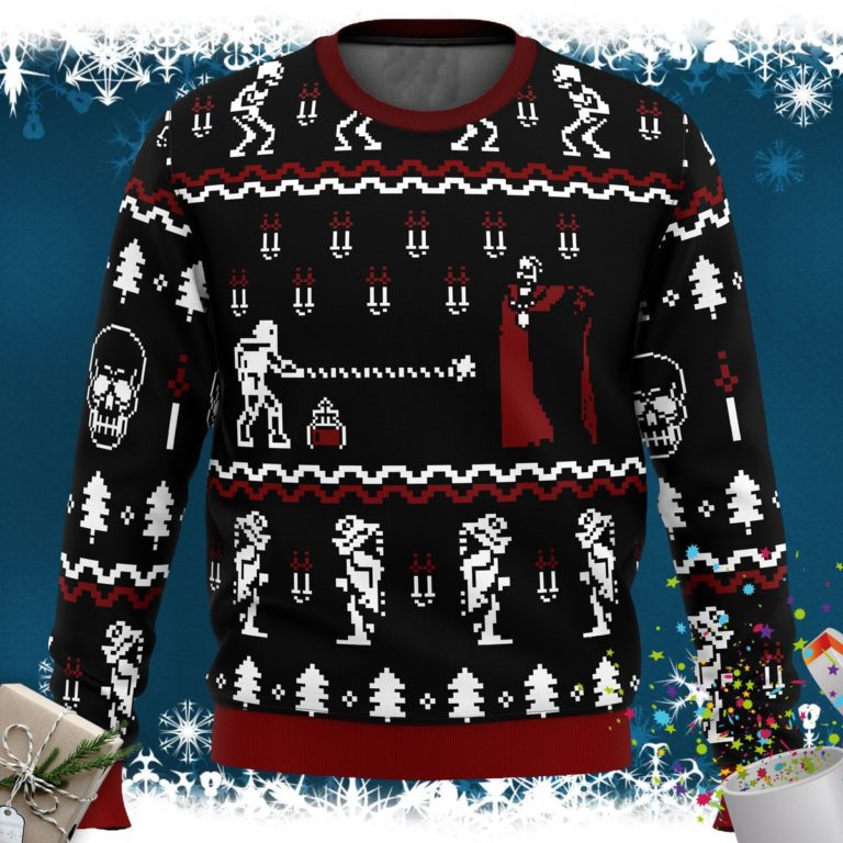 Castlevania Classic Game Ugly Christmas Sweater