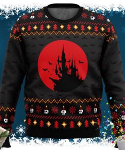 Castlevania Creepy Castle Ugly Christmas Sweater
