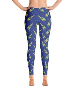 Champagne Bottle Print Leggings Champagne Bottle Print Leggings