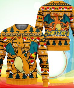 Charizard Ugly Christmas Sweater Anime Pokemon Xmas Gifts