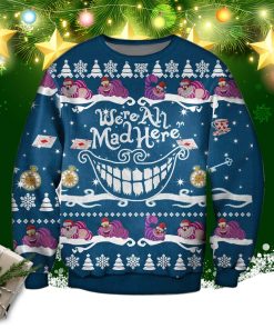 Cheshire Cat Knitting Pattern 3d Print Ugly Sweater