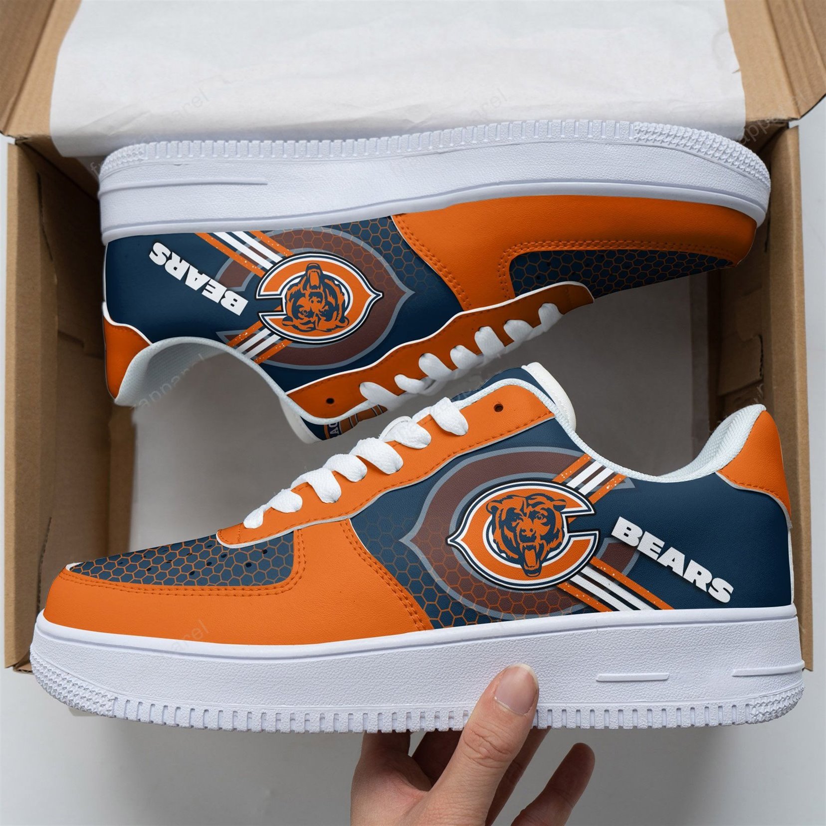 Chicago Bears Air Force 1 Shoes 156RB-NAF - RobinPlaceFabrics
