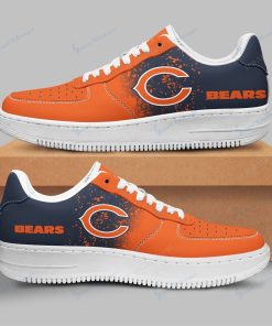 Chicago Bears White Sole Team AF 1 Sneakers 002RB-NAF