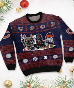 Chicago Bears Star Wars Christmas Ugly Sweater Darth Vader Boba Fett Stormtrooper Chicago Bears Star Wars Christmas Ugly Sweater Darth Vader Boba Fett Stormtrooper