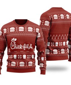 Chick-Fil-A 3D Printed Ugly Christmas Sweatshirt