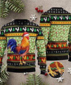 Chicken Cluck-ry Christmas Ugly Sweater