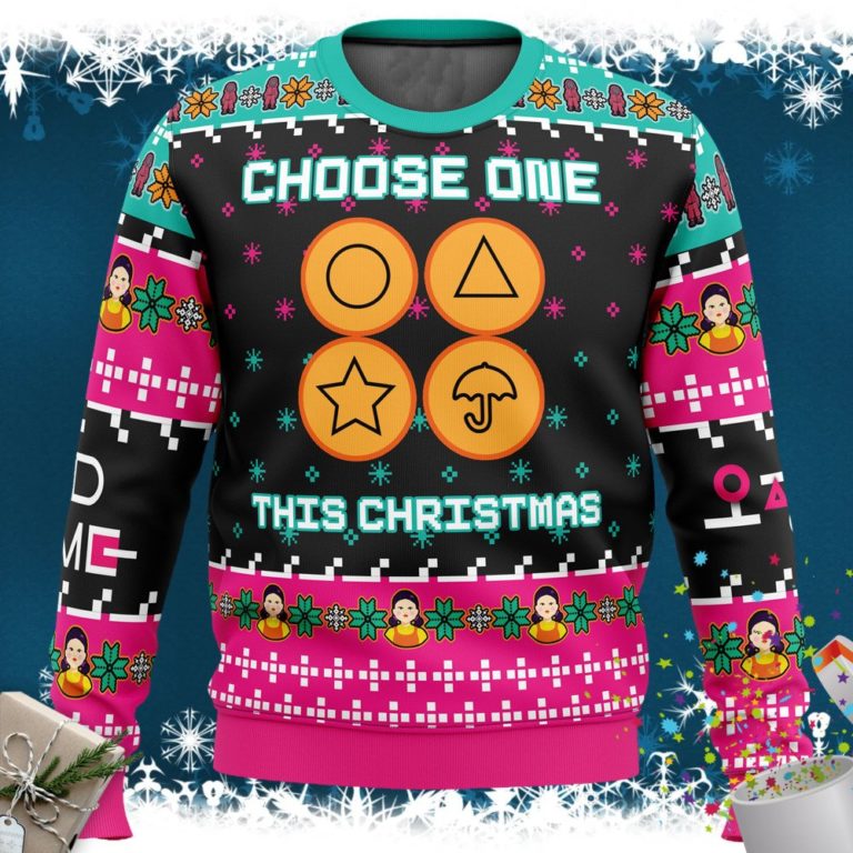 Choose One This Christmas Squid Game Christmas Sweater
