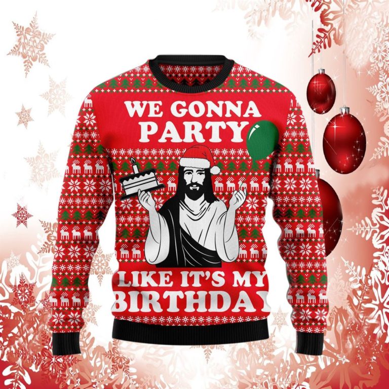 Christian Party Christmas Ugly Sweater