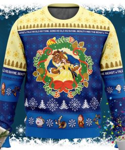 Christmas Beauty and the Beast Disney Ugly Christmas Sweater