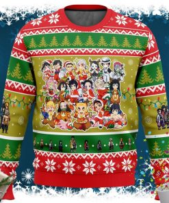 Christmas Demon Slayer Squad Demon Slayer Ugly Christmas Sweater
