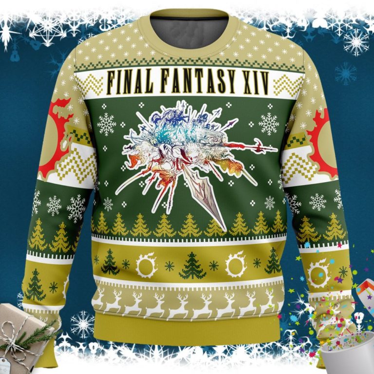 Christmas Fantasy Final Fantasy XIV Ugly Christmas Sweater