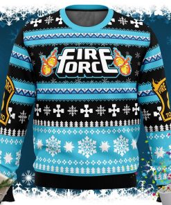 Christmas Flame Fire Force Ugly Christmas Sweater