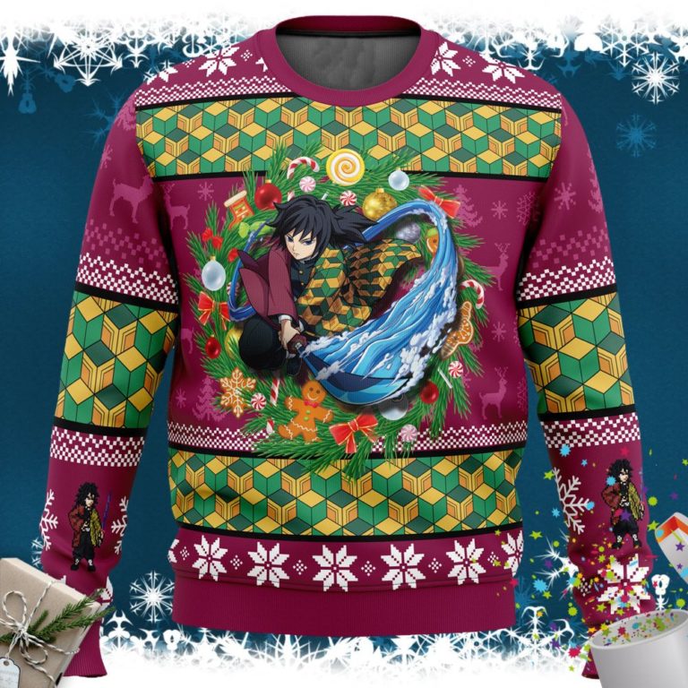 Christmas Giyuu Tomioka Demon Slayer Ugly Christmas Sweater