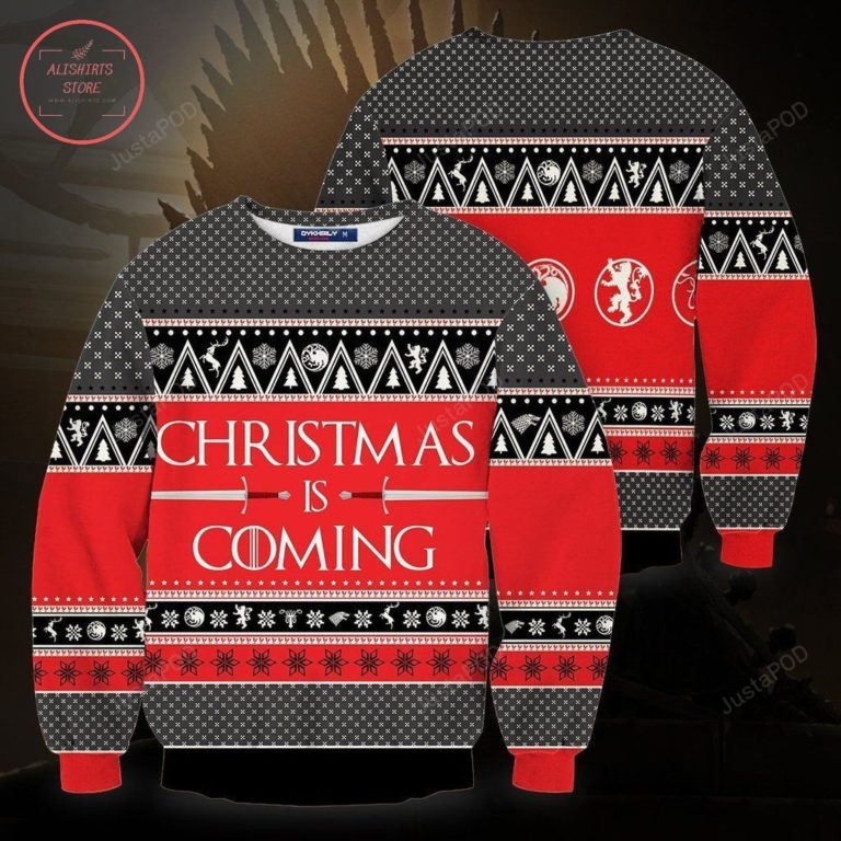 Christmas Is Coming Game Of Throne Ugly Christmas Sweater