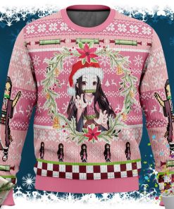 Christmas Nezuko Kamado Demon Slayer Ugly Christmas Sweater
