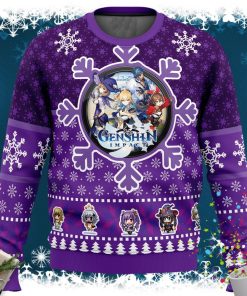 Christmas Genshin Impact Ugly Christmas Sweater