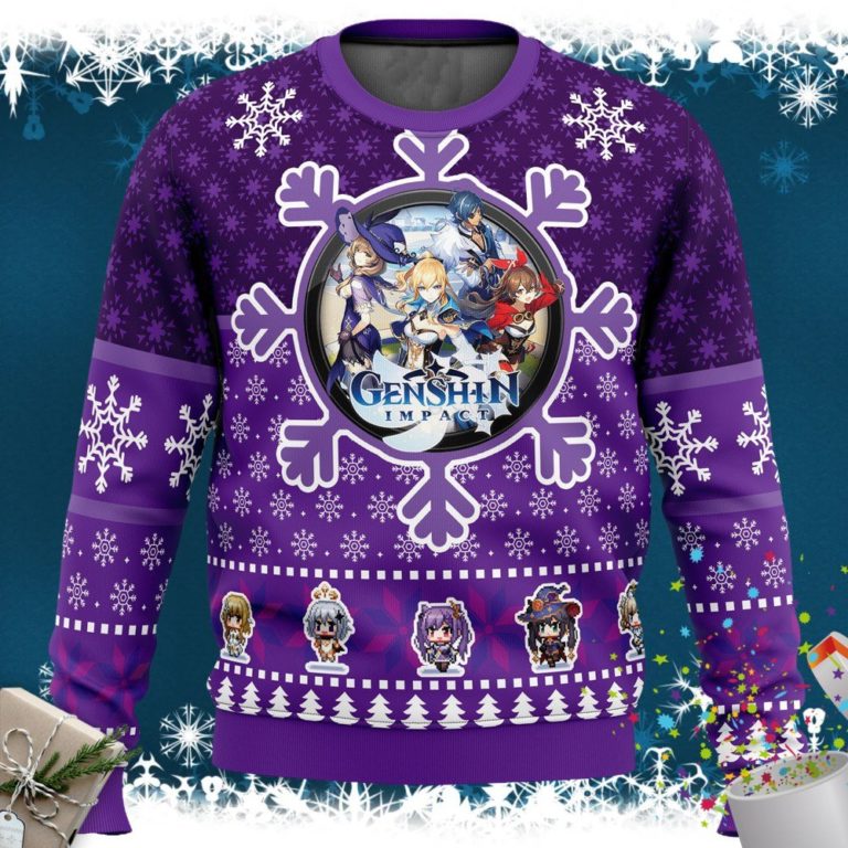 Christmas Genshin Impact Ugly Christmas Sweater
