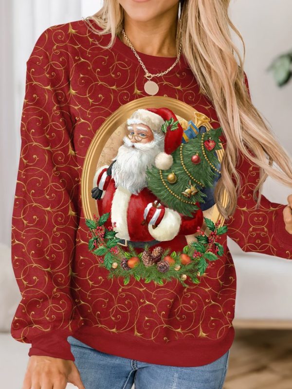 Christmas Santa Claus All Over Print Sweatshirt